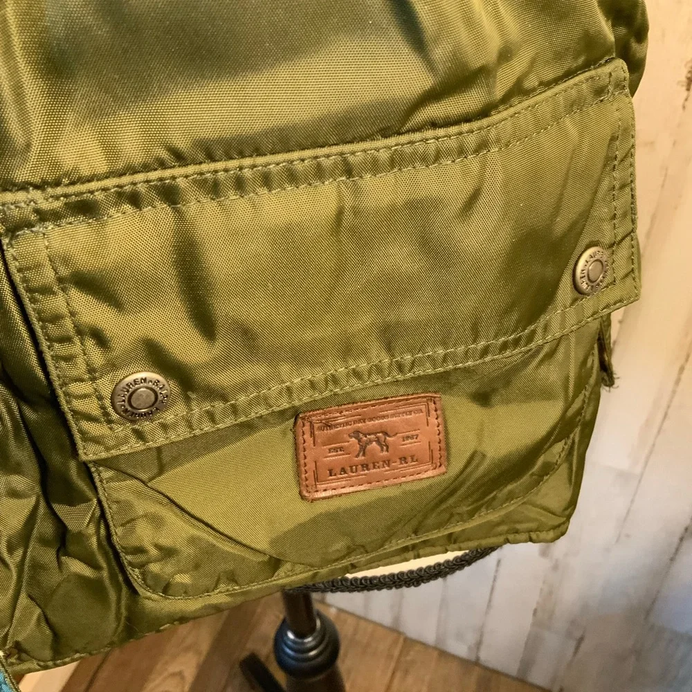 Lauren by Ralph Lauren lightly puffy reversible vest. Mist likely a small - Picture 2 of 9